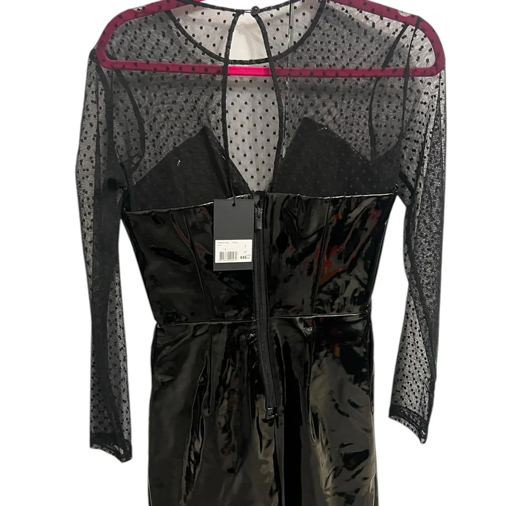 ❌SOLD❌
NWT The Kooples Mini Black Vinyl-Effect Deess - Picture 9 of 10